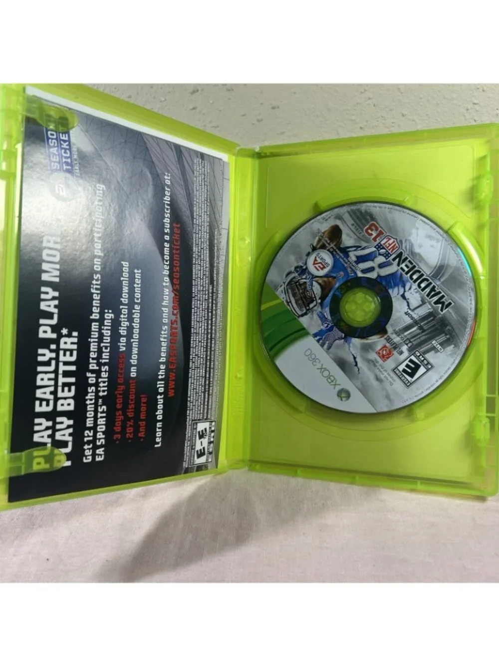 Madden NFL 13 Xbox 360 Tested Working Free Shipping